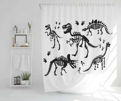 Stylish Dinosaur Silhouettes (Shower Curtain) / Default Title Price Comparisons | Compare The Build