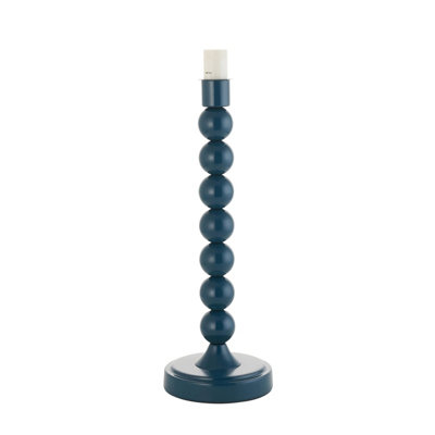 Stylish Gloss Marlin Blue Table Lamp Base - E14 Compatible for Custom ...