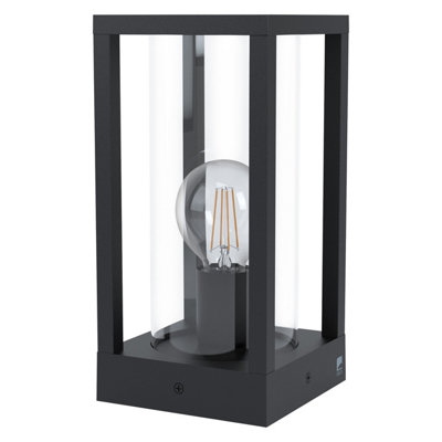 Stylish IP44 Outdoor Bollard Light in Black Cast Aluminium for Garden and Pathway