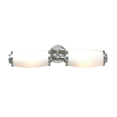 Stylish IP44 Wall Light with Glass Shades and LED Bulbs for Modern Bathrooms