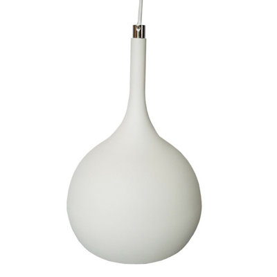 Stylish Matt White & Copper LED Pendant Light for Modern Kitchens