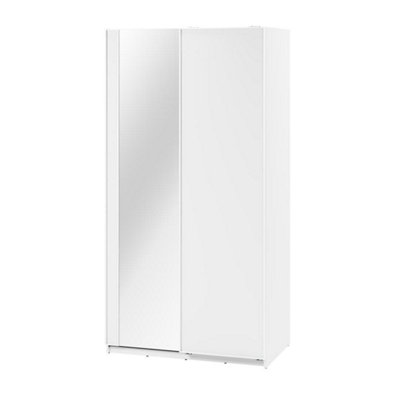 Stylish Maxi MX-01 Wardrobe with Mirrored Sliding Doors - W1200mm H2350mm D710mm