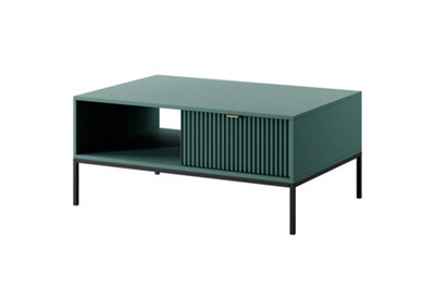 Stylish Nova Coffee Table H460mm W1040mm D680mm in Green - Bold and Functional Design