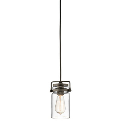 Stylish Olde Bronze 1 Bulb Ceiling Pendant Light with E27 Socket