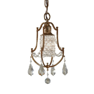 Stylish Oxidized Bronze Pendant Light Fitting with E27 LED Bulb Socket