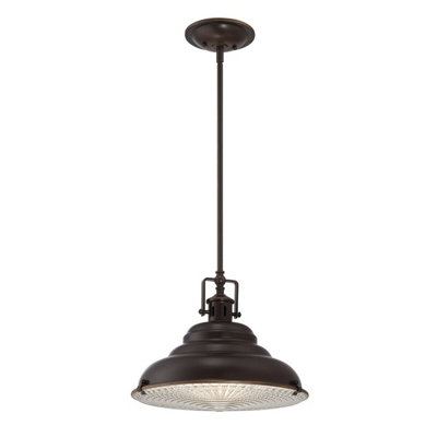 Stylish Palladian Bronze 1 Bulb Ceiling Pendant Light with E27 Socket