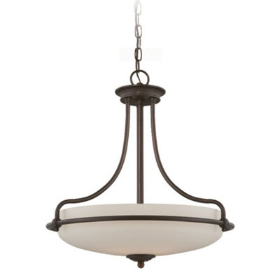 Stylish Palladian Bronze Ceiling Pendant Light with E27 Bulb Fitting