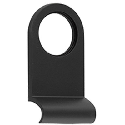 Stylish Plain Cylinder Pulls in Black - 86x44mm for Modern Interiors - Door Lock Finger Pull