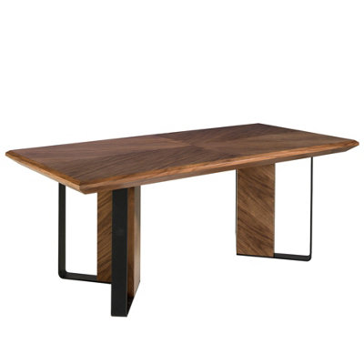 Stylish Rectangular Walnut Dining Table for Modern Homes