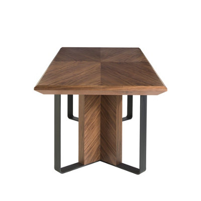 Stylish Rectangular Walnut Dining Table for Modern Homes
