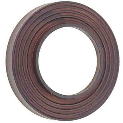 Stylish Reeded Outer Rose in Dark Bronze for Elegant Doors - Door Handle