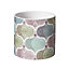 Stylish Retro Design Print Ceramic Bauble Pot (Dia) 13.8 cm