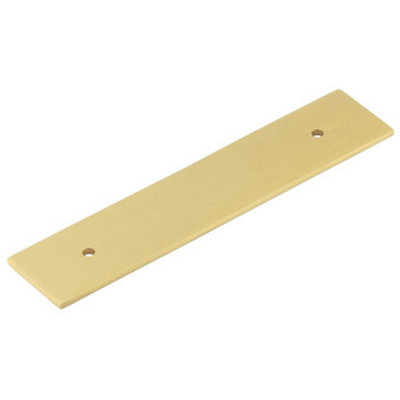Stylish Satin Brass Backplates for Cabinet Handle 140x30mm - Kitchen Drawer Pull Handle