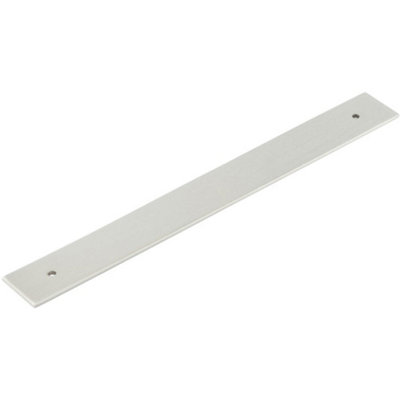 Stylish Satin Nickel Backplates for Cabinet Handle - 268x30mm - Kitchen Drawer Pull Handle