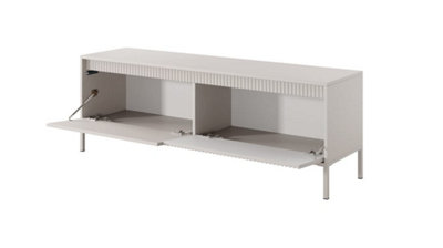 Stylish SENNE TV Cabinet (H)530mm (W)1540mm (D)400mm - Modern Living Room Furniture in Beige Matt