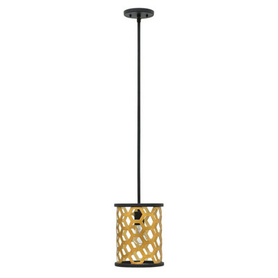 Stylish Sunset Gold 1 Bulb Ceiling Pendant Light with E27 Socket