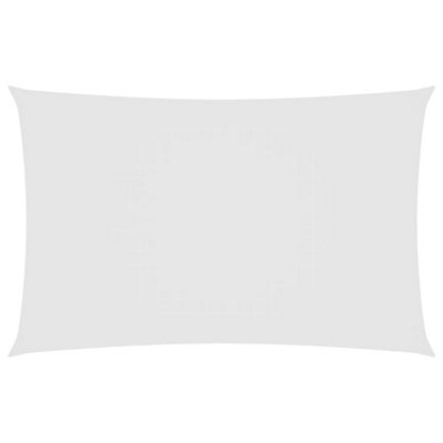 Stylish Sunshade Sail Oxford Fabric Rectangular 6x8 m White