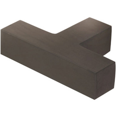 Stylish T-Bar Square Cupboard Knob in Dark Bronze Finish - Kitchen Cabinet Knob
