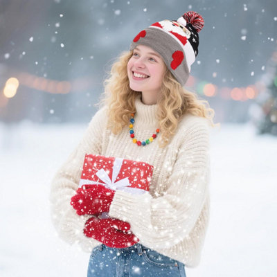 Stylish Unisex LED Light Up Beanie Hat Knit Cap, Colorful  display picture 3