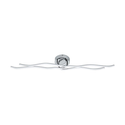 Stylish Wall and Ceiling Light with Chrome Finish and LED Bulb