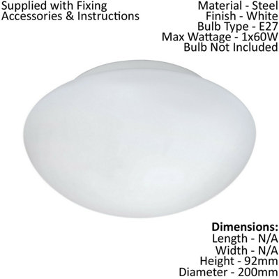 Stylish Wall and Ceiling Light with Opal Matt Shade