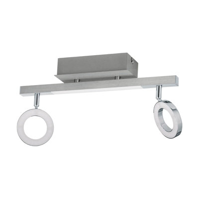 Stylish Wall Spot Light with Aluminium and Chrome Finish - LED Bulbs Included