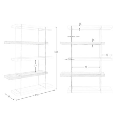 Stylish Walnut Wood and Glass Shelf for Modern Homes