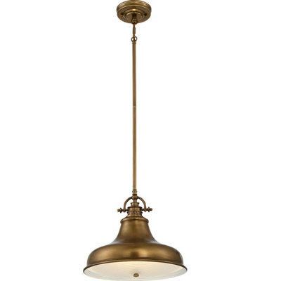 Stylish Weathered Brass Ceiling Pendant Light with E27 Socket for LED Bulbs