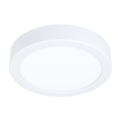 Stylish White 160mm Round LED Wall and Ceiling Light - 10.5W, 4000K Brightness