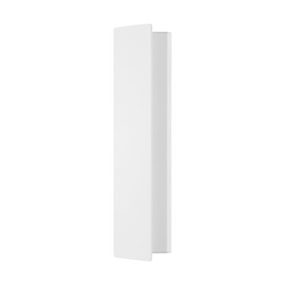 Stylish White Aluminium LED Wall Light with Adjustable Height and 12W Bulb