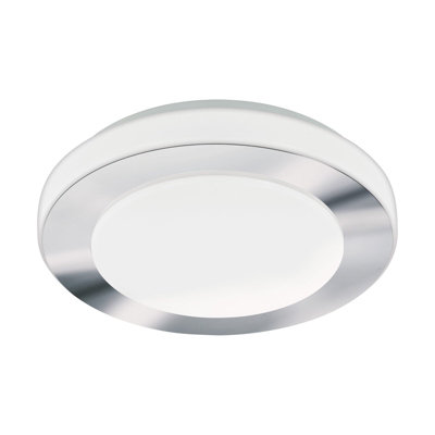 Stylish White Chrome LED Wall and Ceiling Light with Adjustable Height