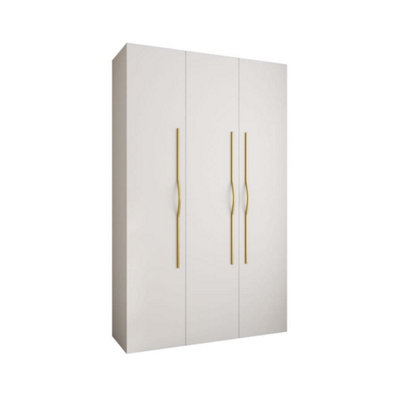 Stylish White Como II Hinged Door Wardrobe H2460mm W1500mm D500mm ...