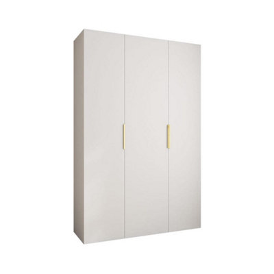 Stylish White Como IV Hinged Door Wardrobe H2460mm W1600mm D500mm ...