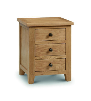 Stylish White Oak Bedside Drawer - 1 Drawer