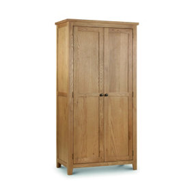 Stylish White Oak Wardrobe - 2 Doors