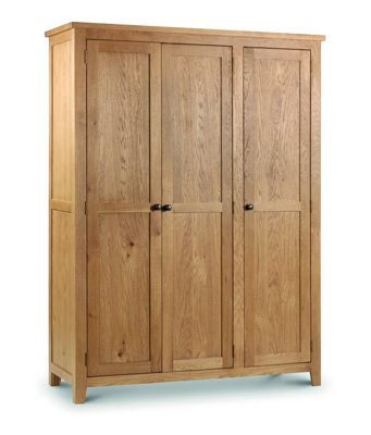 Stylish White Oak Wardrobe - 3 Doors