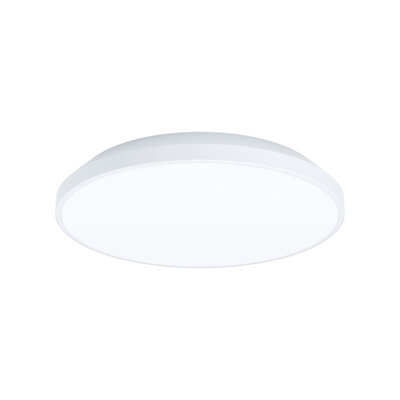 Stylish White Round Surface Mounted Wall and Ceiling Light with Built-in LED