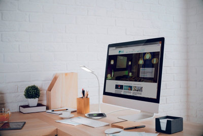 Stylish White Table Desk Lamp with Touch Control and Dimming Functionality