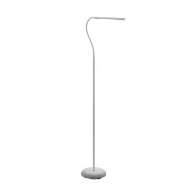 Stylish White Touch Floor Lamp with Dimmable LED Bulb