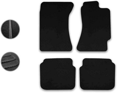 Subaru Legacy 2003-2009 Car Floor Mats Tailored Fit Carpet Set Anti-Slip Black