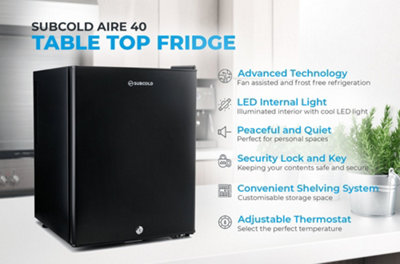 Subcold Aire40 LED Mini Fridge Black