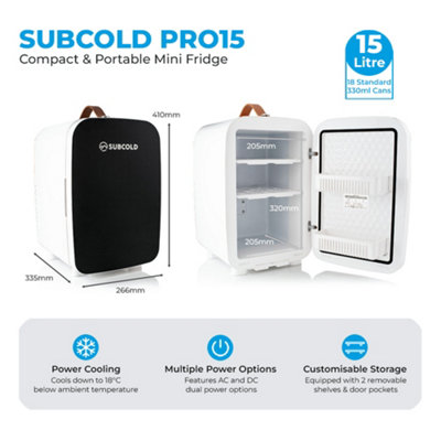 Subcold Pro 15L Mini Fridge Black