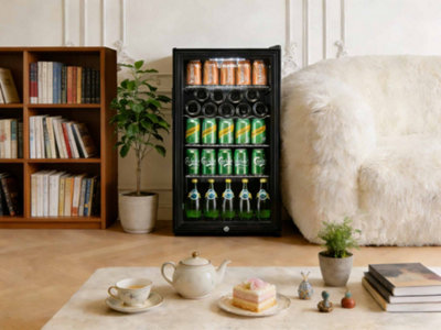 Subcold Super 85 LED Drinks Fridge - Black
