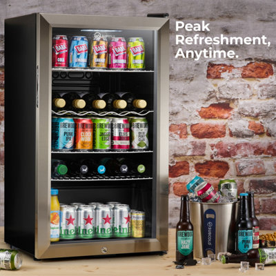Subcold Super85 LED Drinks Fridge 83L - Stainless Steel