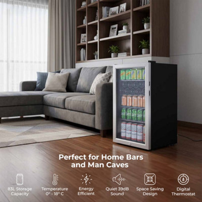 Subcold Super85 LED Drinks Fridge 83L - Stainless Steel