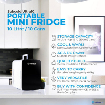 Subcold Ultra 10L Mini Fridge Black
