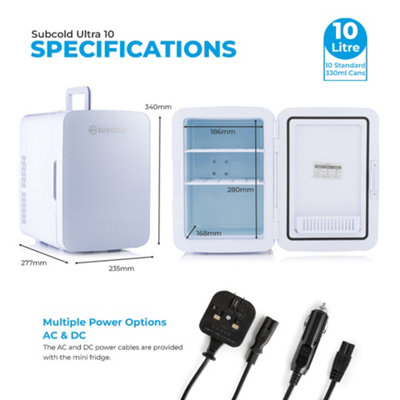 Subcold Ultra 10L Mini Fridge White