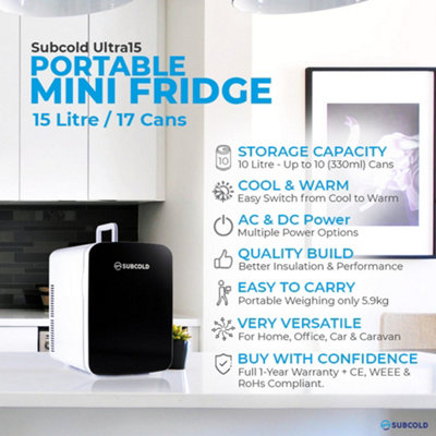 Subcold 15l best sale mini fridge