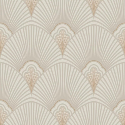 Sublime Art Deco Natural Geometric Wallpaper