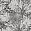 Sublime Jungle Texture Mono Black Trees Wallpaper